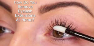 take off Eyelash Extensions at Home