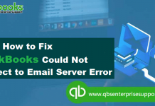 Resolving the QuickBooks Desktop could not connect to the email server error - Featuring Image